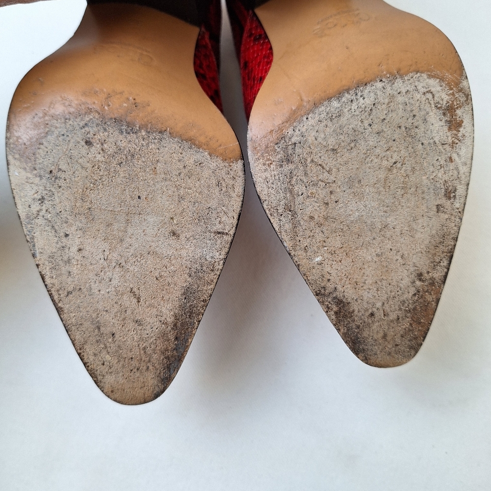 Chlo Rylee Python-Embossed Ankle Bootie - image 3